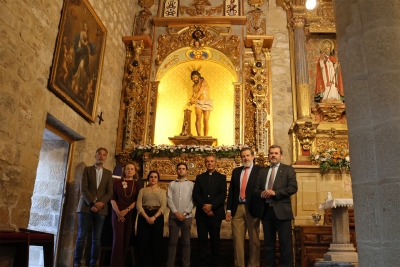  El retablo de La Columna de Baeza recupera el esplendor original 