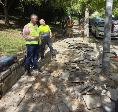 El Ayuntamiento inicia los arreglos de la calle Senda de los Huertos 
