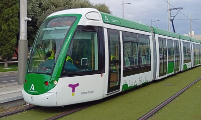  El tranvía de Jaén realiza nuevas pruebas en todo su recorrido 