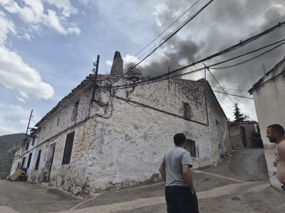  Incendio en una casa de La Puerta de Segura 