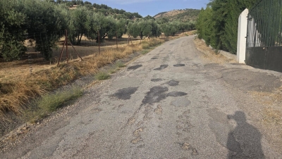  El PSOE tacha de "chapuza" las obras de la Junta en caminos rurales 