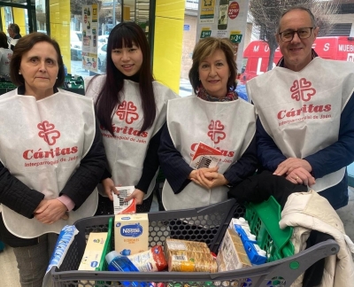  Cáritas repartió casi 99.000 kilos de alimentos en Jaén en 2025 