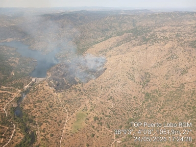  Controlado el incendio forestal junto al Encinarejo, en Andújar 