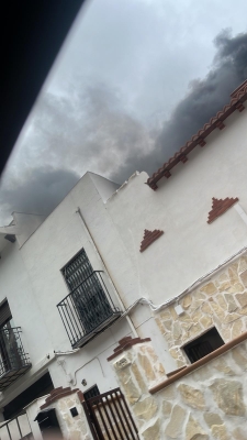  Arde una vivienda en la calle Buenavista, junto a la Circunvalación 