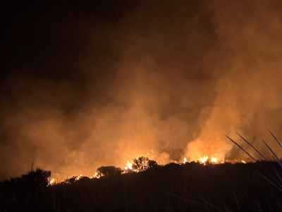  Diputación señala la falta de medios de la Junta en el incendio de Jódar 