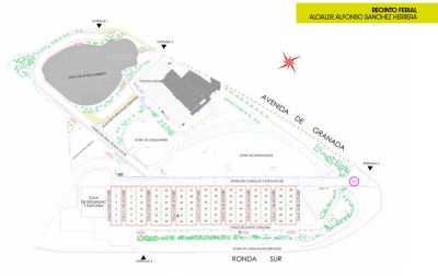  Ubicación de las casestas en la feria de San Lucas 2026 