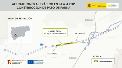  Cambios en el tráfico de la A-4 este miércoles en el Km. 310,4 